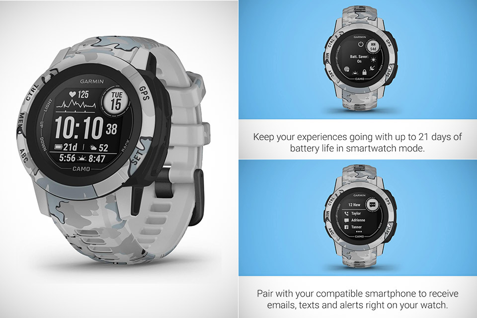 Nemokėkite 350 USD, gaukite „Garmin Instinct 2S“ (CAMO-REDIC) GPS „SmartWatch“