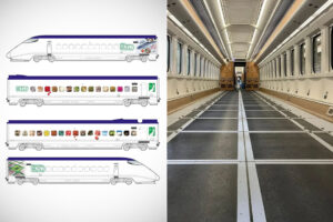 Japonijos kulkos traukinys tyliai gabena krovinius 300 km/h greičiu be