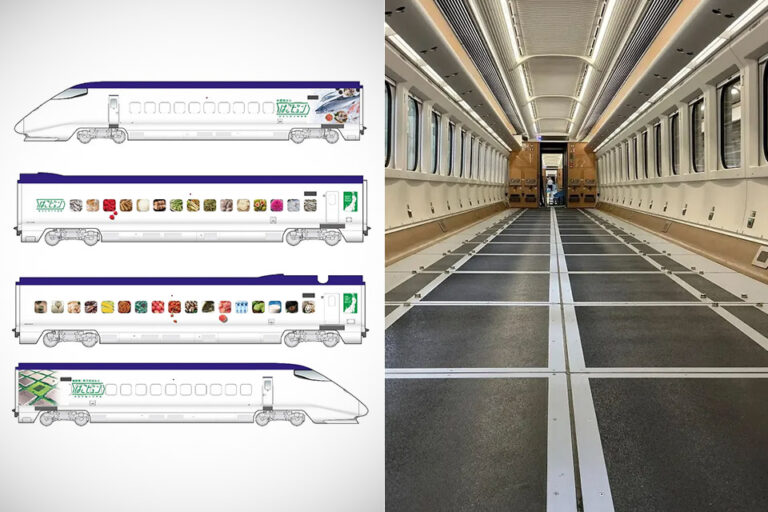 Japonijos kulkos traukinys tyliai gabena krovinius 300 km/h greičiu be
